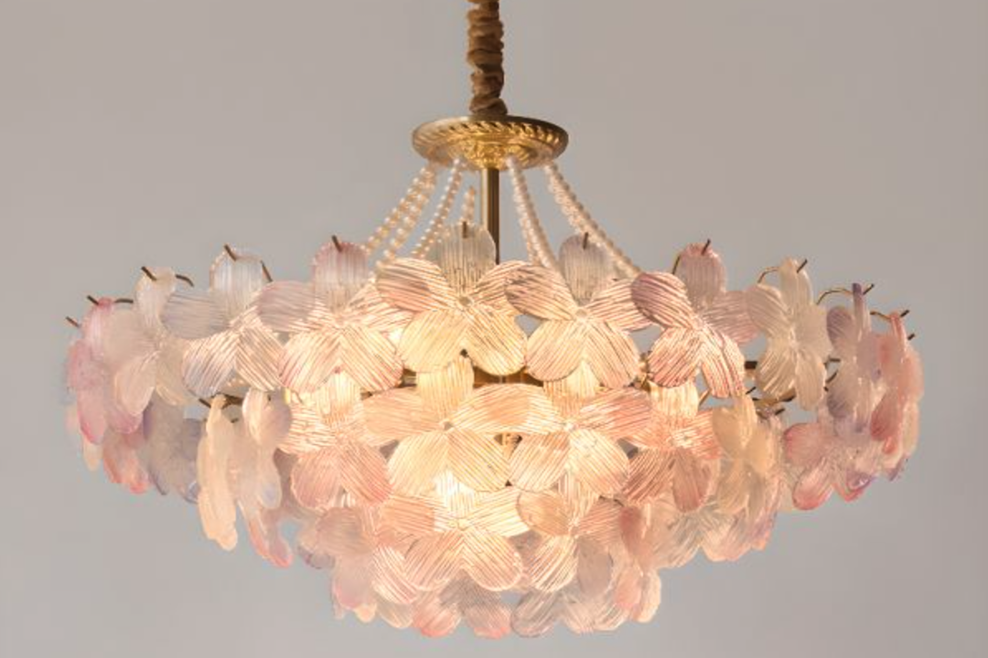 Elegant French Petal Chandelier: A Timeless Statement Piece