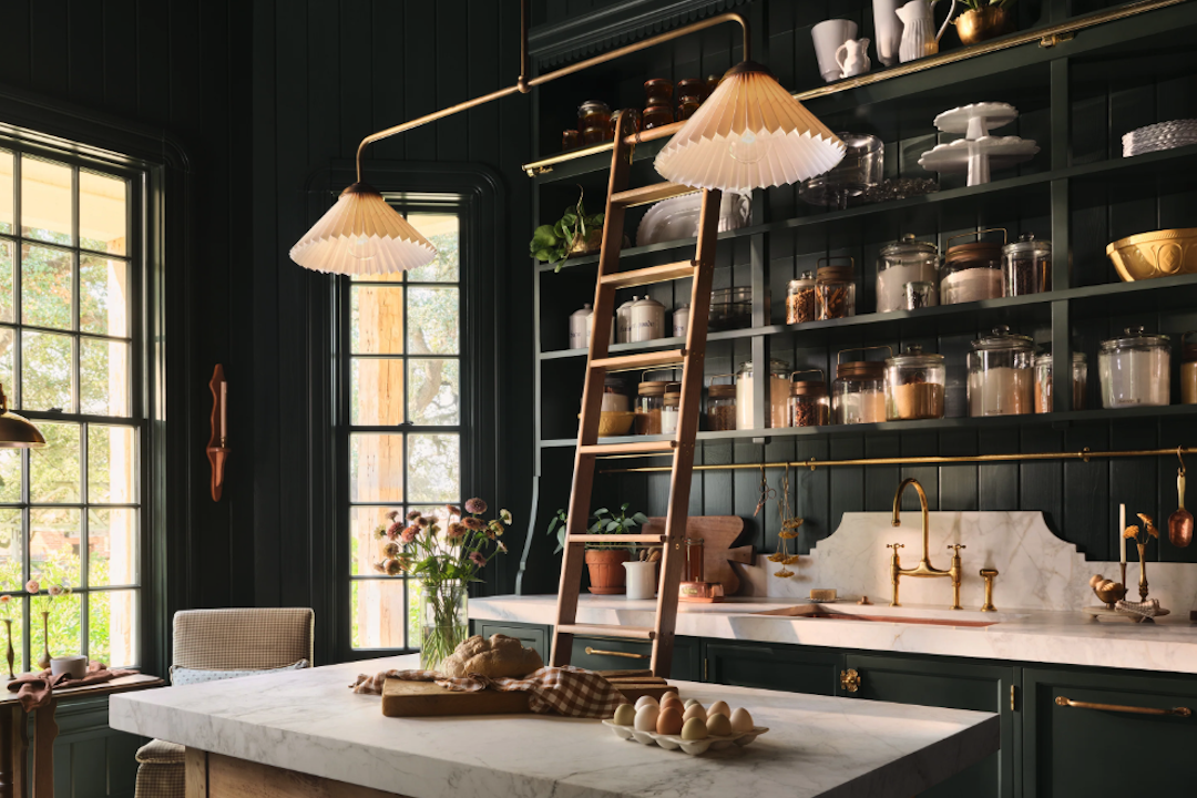 Bar-Inspired Butler Pantry Lighting
