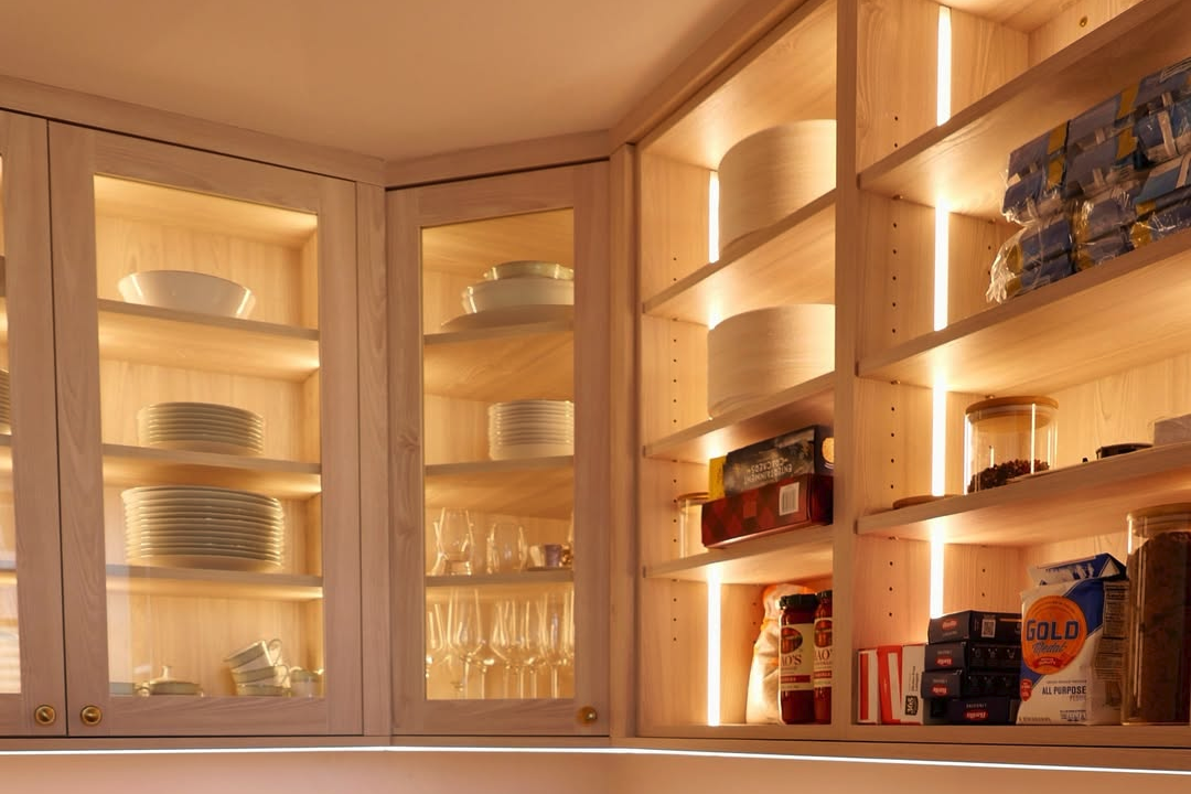 Cozy Larder Lighting: The Warmth of a Single Bulb